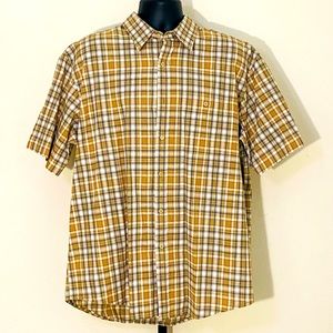 Classic style with earth tones button up shirt